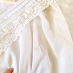 Jessica McClintock Vintage Jessica’s Gunnies Sax Ivory Victorian Lace Pearl Blouse Photo 6