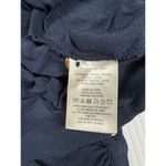 Maeve Navy Cold Shoulder Ruffle Blouse Long Sleeve Romantic Top US 4 Photo 5