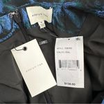 Adelyn Rae  Floral Print Jacquard V-Neck Puff Sleeve Sheath Dress Teal Medium Photo 8