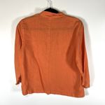 Habitat Clothes To Live In Shirt Orange 100% Linen Button Up Lagenlook Sz Small Photo 7