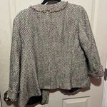 Talbots  Pink/Green/Black/White Candy Fringe Tweed Blazer, Button Up 16p Photo 1