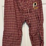 NFL  red plaid redskins pajama pants size large Photo 0