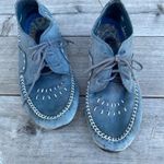 Hush Puppies Blue Suede Leather Shoes Size 7 Photo 3