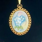 Vintage Hand Painted Porcelain Forget Photo 1