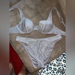 Silver Glitter Bikini Set Size M Photo 7