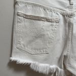 Levi's Levi’s white high rise ribcage cutoff denim jean shorts 28 festival summer beach Photo 6