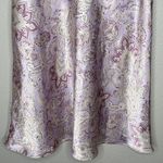 Oscar de la Renta Pink Label Lilac Paisley Satin Slip Dress L Coquette Y2K Soft Photo 4