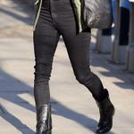 Madewell  Black Acid Wash 10” High Rise Skinny Jeans Size 28 Photo 13