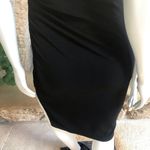 Shape Fx  Snap Side Slit Black Fitted Dress Women's Size 6 Photo 4