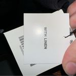 ZARA NWT ‎ Large Black Linen Blend Wide Leg Pants CP Photo 6