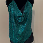 Zenobia Hunter Green halterneck top in green Size 1XL Photo 0