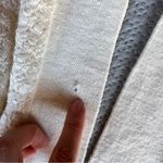 Title Nine  Women's Cream Delicate Knit Open Cardigan 100% Washable Wool Large Photo 2