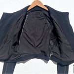 BLANK NYC NWT Women’s Black Double Zip Up Mixed Media Mesh detail Moto Jacket M Photo 6