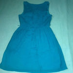 AGB turquoise sleeveless lined midi dress chest pockets button front NEW size M Blue Size M Photo 1