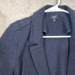 River Island Navy Blue 100% Cotton Blazer Jacket Size 8 Photo 4