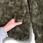 VERO MODA  VMcurl Faux Fur Jacket Women’s Small Olive Green‎ Plush Short Coat Photo 5