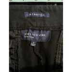 Jones Of New York Straight Black Pants Mid Rise Button Zip Pocket Size 12 Photo 3