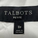Talbots  Petite White Cotton Embroidered Pencil Skirt Size 8P Career Photo 2