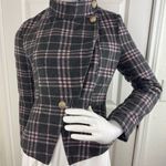 Unbranded brand Plaid Women's Jacket with Gold Buttons Size Large Pink Photo 0