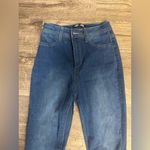 Chic Distressed Flare Jeans in Deep Blue Photo 1