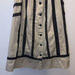 Beige with black lace button down maxi skirt Tan Photo 2