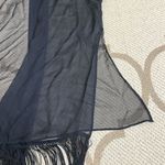 Victoria's Secret Victoria’s Secret Very Sexy black sheer fringe robe kimono, XS/S Photo 8