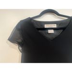 Jones New York Vintage 90s  Sheer Black knee Length Dress Formal Semi Formal 6 Photo 4