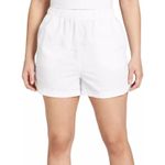 NWT DSG Notched Woven Shorts Womens M White 100% Nylon Athleisure Clean Girl Size M Photo 0