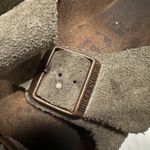 Birkenstock  Arizona Sandals Shoes Womens Size 7 38 Taupe Suede Two Strap Photo 5