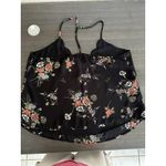 Nine Britton  Jacki Black Floral Scallop Detail‎ Tank Women’s Size Large Photo 4