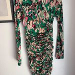 ALC Frank NWT A.L.C Green Kiki Floral Ruched Mini Dress Photo 6