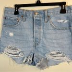 Levi's ✨ Levi’s Women’s Light Wash Distressed 501 Button Fly Shorts 30 Photo 1