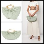 Cult Gaia ππ Jada Top Handle Clutch Bag Raffia ~ Mint Green NWT Photo 1