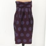 Vera Wang Lavender Label Purple Strapless Bow Jacquard Cocktail Dress Size 8 Photo 1