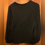For Cynthia  Black Blouse with Puff Sleeves Photo 1