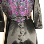 VINTAGE Black Dress Faux Vest A Photo 3