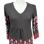 Earthbound Trading Co. Dress Size XL Black Red Patterned Gray Photo 1