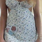 Isabelle’s cabinet Floral Cutout Dress White Photo 0