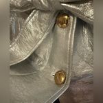 Elegant Metallic silver Trench Coat size M Size M Photo 13