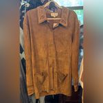 Free People NWT  Nigel Preston Roslyn Suede Shirt Jacket - Bark brown motif - XL Photo 6