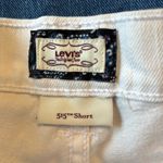 Levi's  515 White Jean Shorts Relaxed Fit Size 6 Photo 3