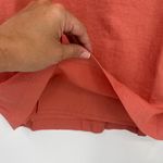 Madewell Peach  Linen Blend Midi Skirt Sz 4 Cottagecore Coastal Earthy, Clean Photo 3