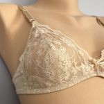 Maidenform Vintage NEW NOS Donald Brooks For Bra Sheer Lace 32B Nipple Cover Photo 5