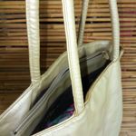 None Goldish Sheen Vegan Bucket Purse Photo 4