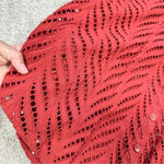 Chico's Chico’s Poplin Cutwork Shirt Button Front Longsleeve Lace in Rust Orange Size 6 Photo 10