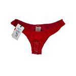 VDM the Label Red Reversible Bikini Bottom Large New Photo 43