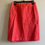J.Crew  100% Wool Pencil‎ Skirt Coral Lined Womens Size 10 Style 13543 Work Photo 0