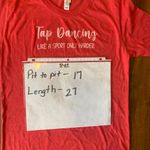 Bella Canvas Tap Dance  Tee Small Vibrant Red Short Sleeve Dance Soft Photo 4