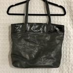 Coach  Black Leather and Patent Tote Handbag Photo 1
