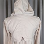 H&M Hooded Rain Coat Utility Jacket Beige Taupe Size 4 Photo 8